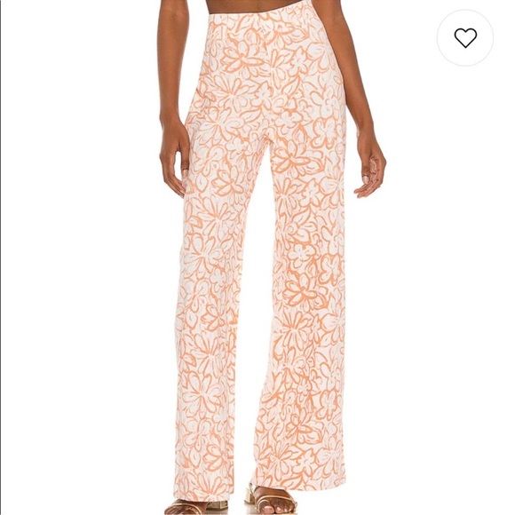 Free People Wide Leg Floral Pant - Picture 2 of 12
